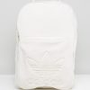 adidas Originals Backpack With Borg Pocket In Cream BQ8120